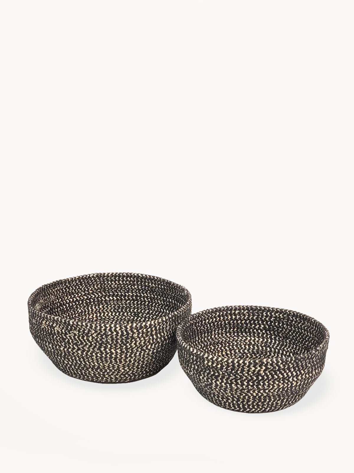 Bol à paillettes , organisateurs rangement pour bureau ,, salon , cuisine et même sale de bain - Noir (lot de 2) - Panier korissa