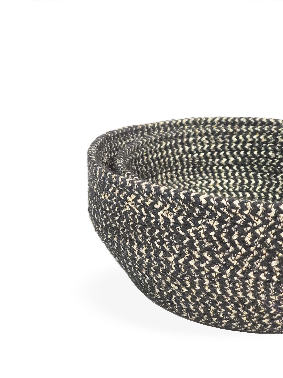Bol à paillettes , organisateurs rangement pour bureau ,, salon , cuisine et même sale de bain - Noir (lot de 2) - Panier korissa
