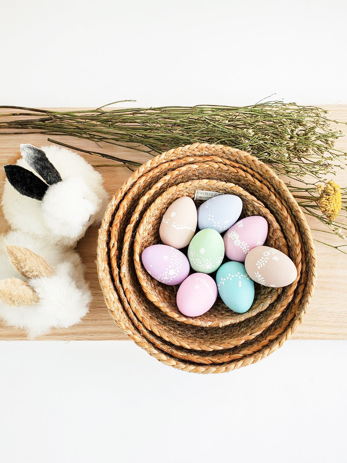 Bol de cuisine , salle de bain bol service à bonbons ou plus Kata - Naturel (lot de 4) - Panier korissa