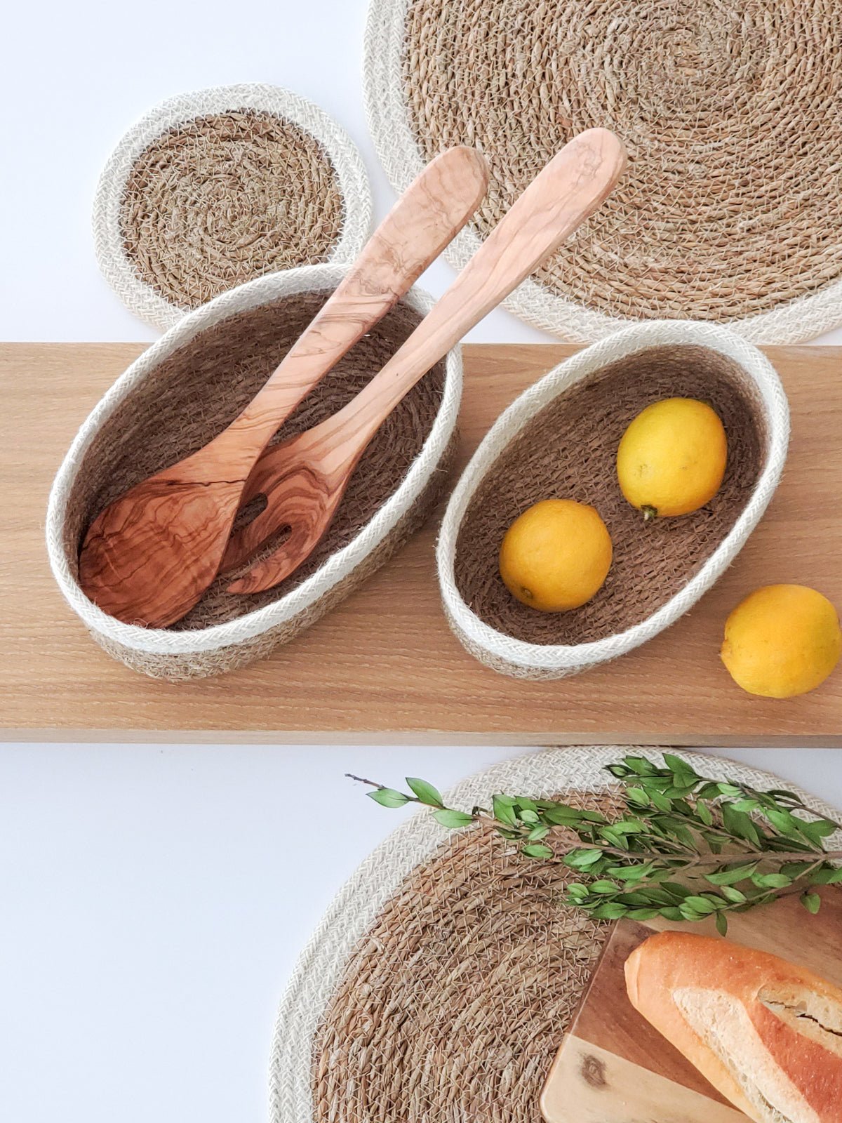 Bol ovale rangement cuisine et de autre de marque Savar (lot de 3) - Panier korissa