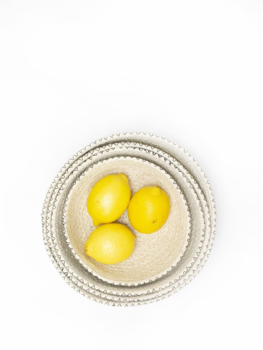 Bol rond Amari - Noir (lot de 4) - Panier korissa