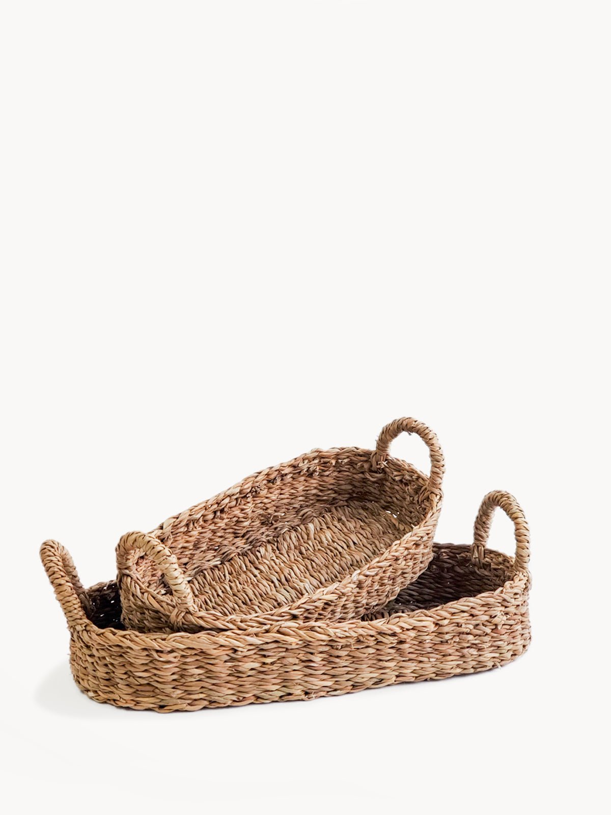 Corbeille à pain / panier décoratif,,plateau Savar avec poignée naturelle - Panier korissa