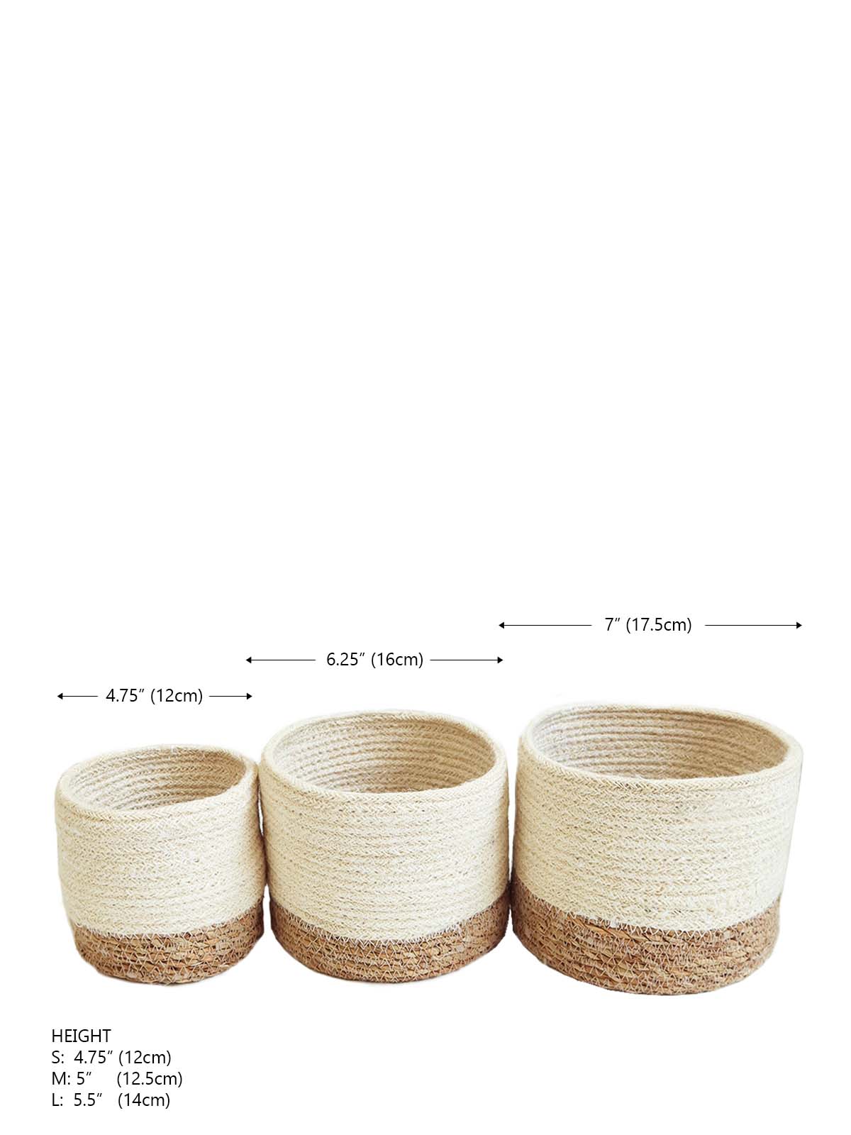 Lot de pots décoratif rangement ,cache pots de marque Savar Bin// plusieurs variantes - Panier korissa